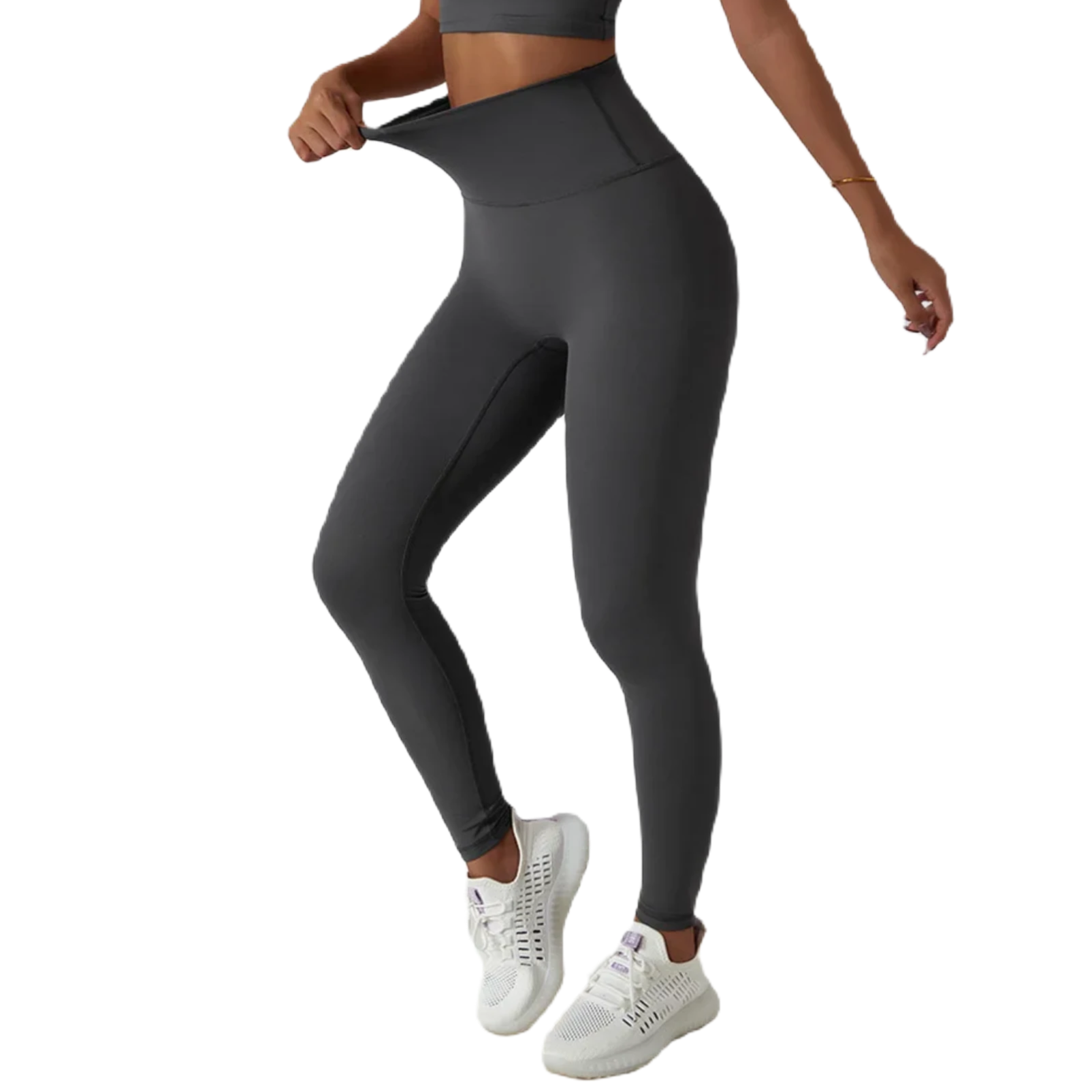 Xooie Fit high waist active leggings in gray with a flattering fit for workouts and everyday comfort
