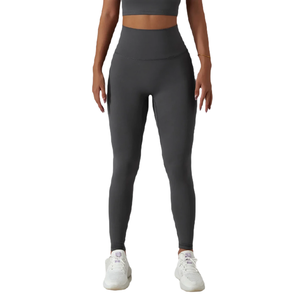 Xooie Fit high waist active leggings in dark gray for comfort during workouts