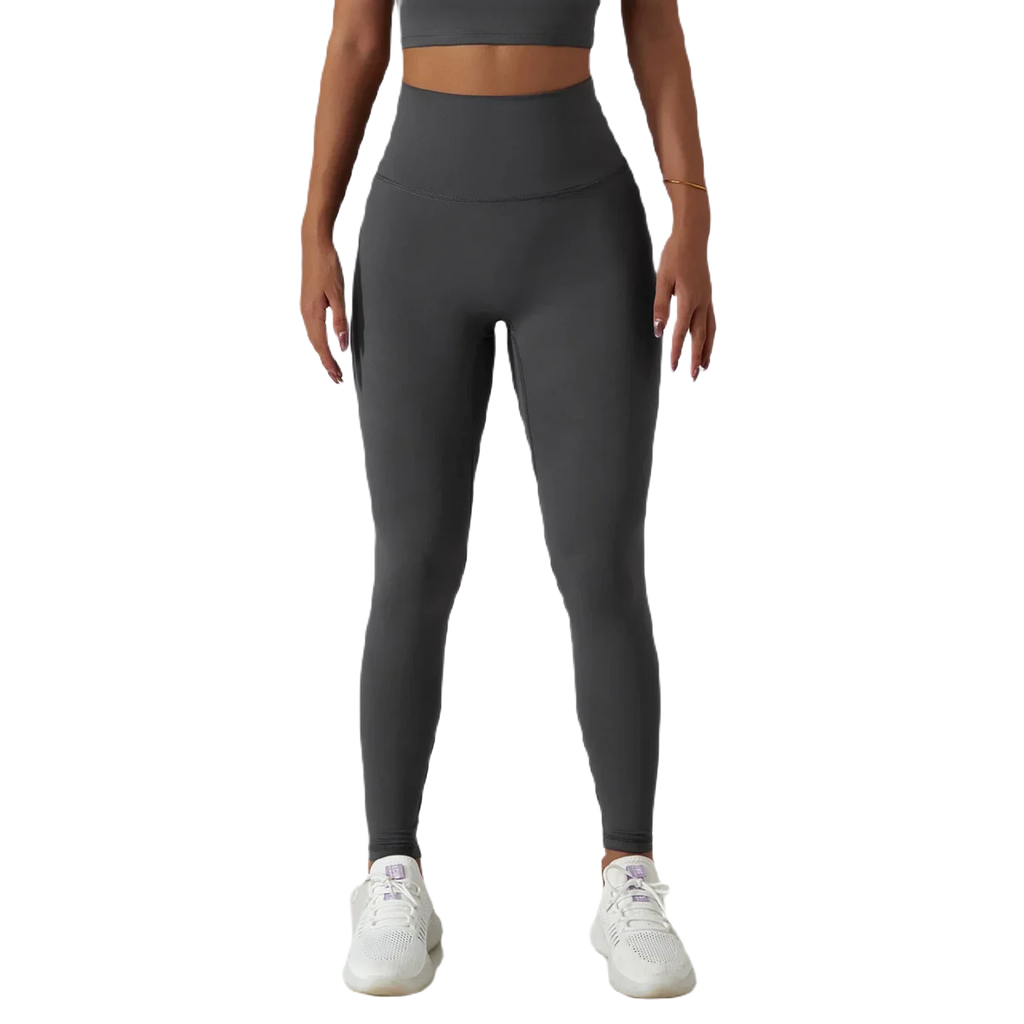 Xooie Fit High Waist Active Leggings for Comfort and Performance in Dark Gray