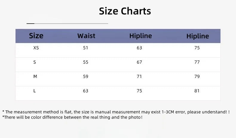 Xooie Fit High-Waist Leggings with Pockets Size Chart for Accurate Sizing Options