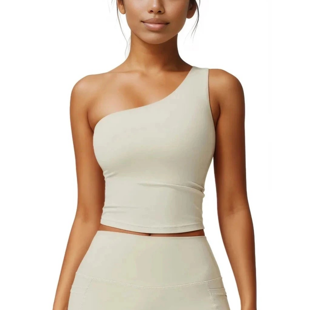 Tone Twirl Single Shoulder Top