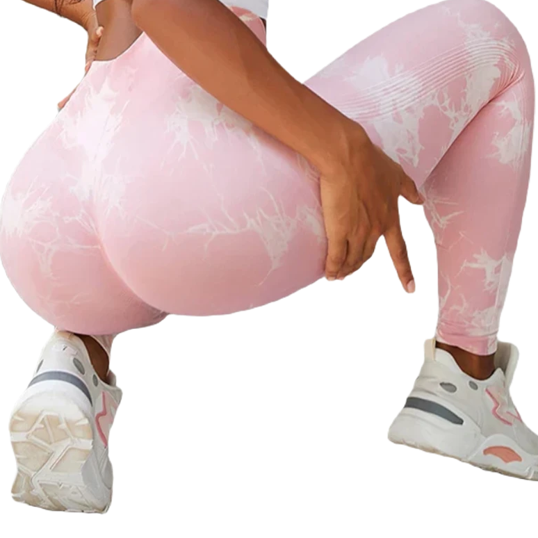 Xooie Fit pink active leggings with a trendy design for workouts and casual wear