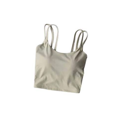 Xooie Fit Stylish Fitness Bra in White with Stylish Straps for Comfort and Support
