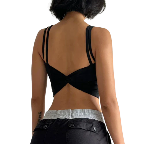 Xooie Fit stylish fitness bra with a trendy back design and adjustable straps for comfort and support