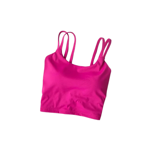 Xooie Fit Stylish Fitness Bra in Bright Pink with Comfortable Adjustable Straps