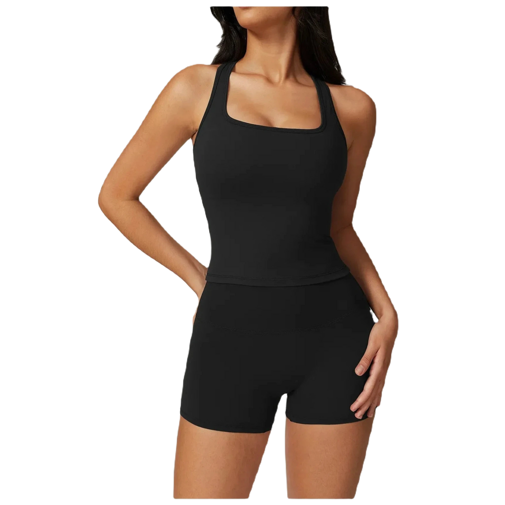 Xooie Fit Women's Activewear Top in Black with a Comfortable and Stylish Design