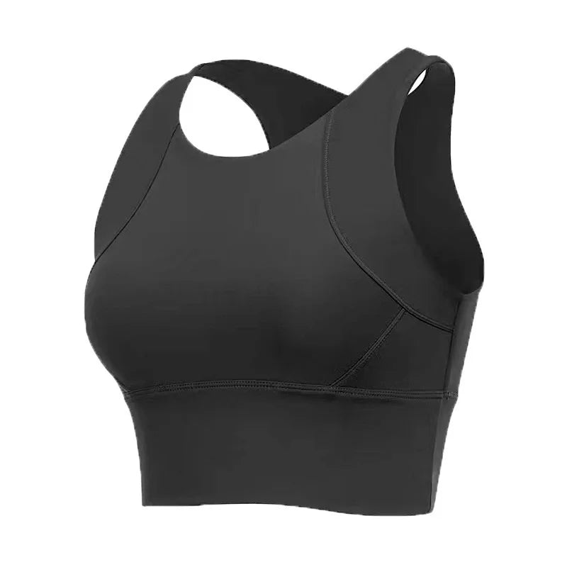 Xooie Fit Women's Activewear Top Black Bra with Sleek Design for Comfort and Support