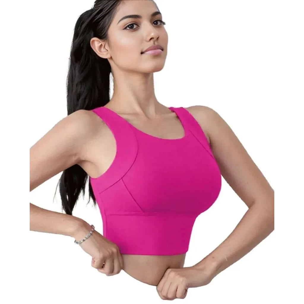 Xooie Fit Women's Activewear Top in Bright Pink for Comfortable Workouts and Everyday Wear