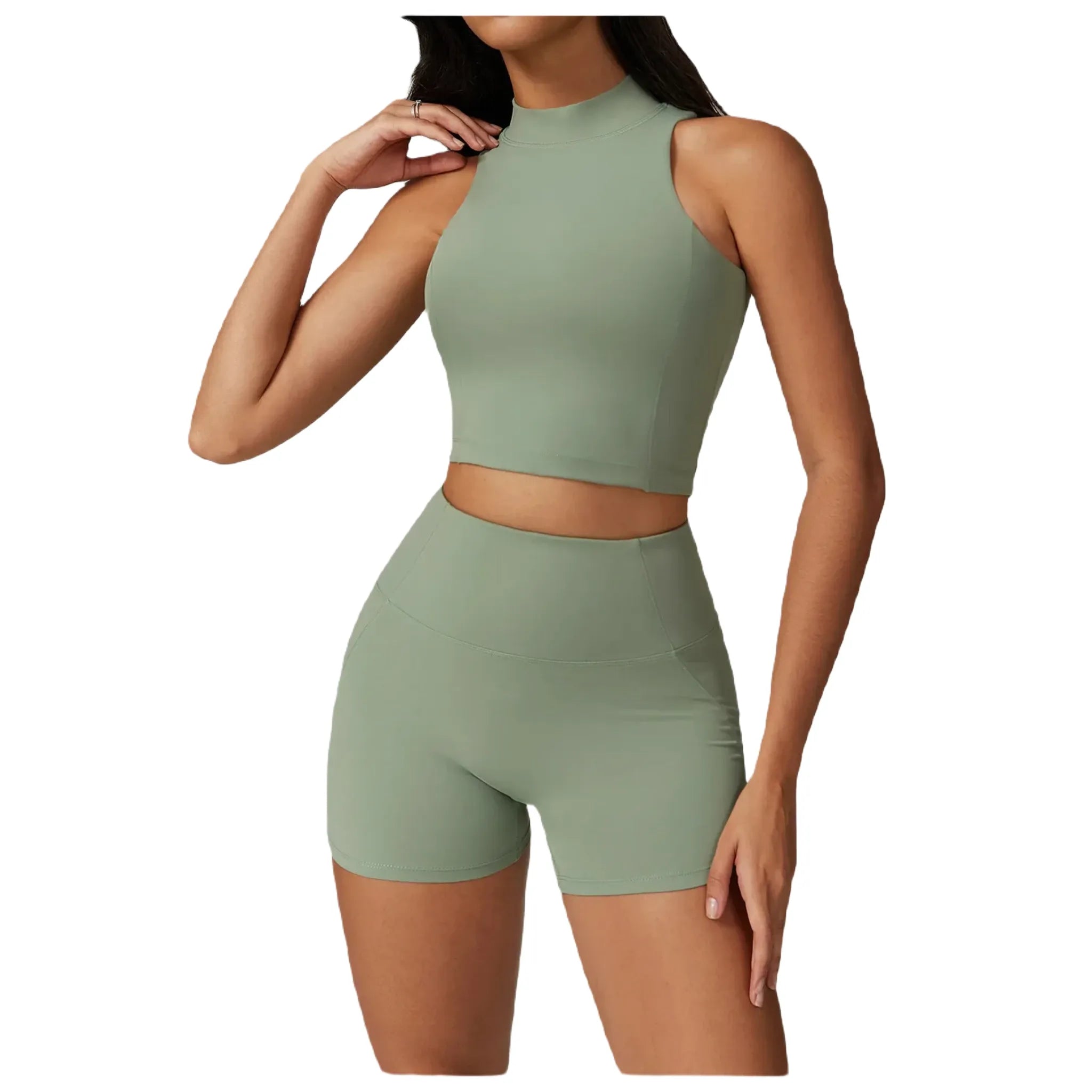 Xooie Fit women's high-performance active top in green, perfect for workouts and active lifestyles
