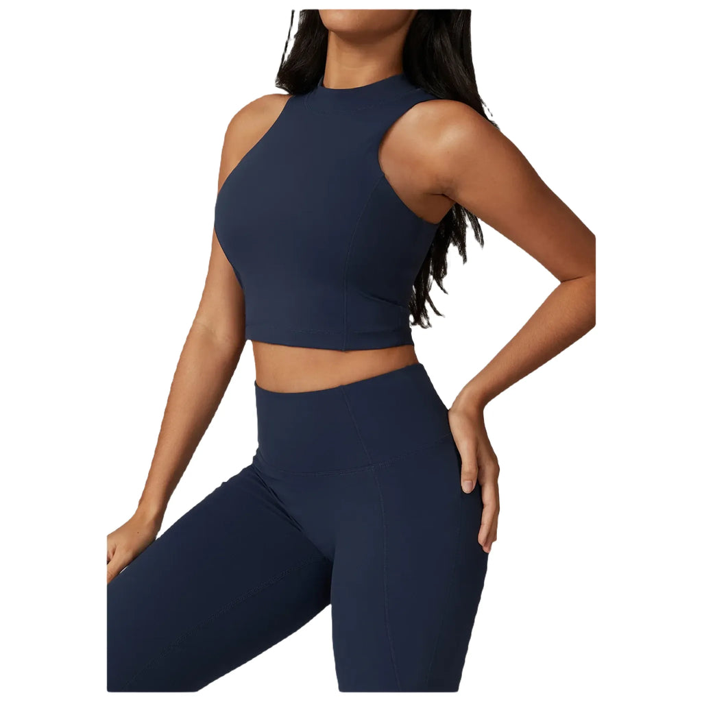 Xooie Fit women's high-performance active top in black for workouts and activewear