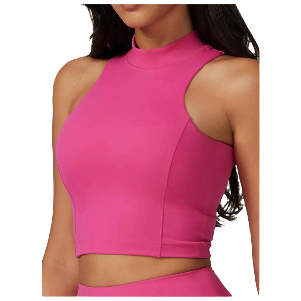 Xooie Fit women's high-performance active top in vibrant pink for workouts and activewear