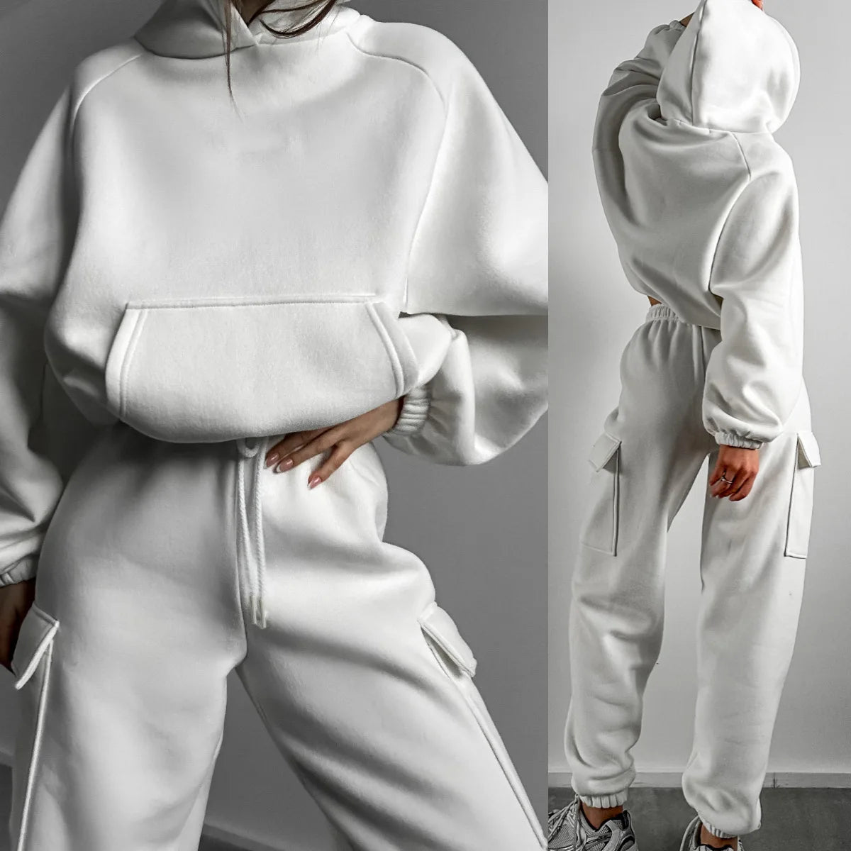 white jogger collage2