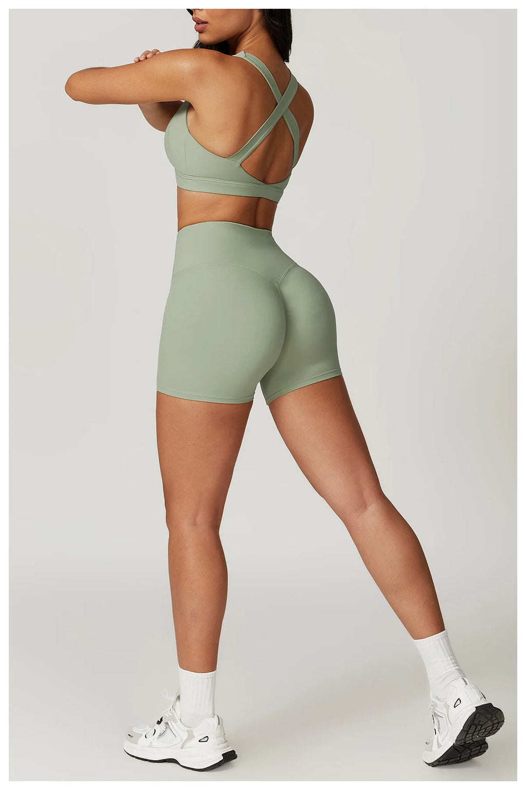 Fresca Fabulous | X-Back Active Bra + Shorts Matching Set