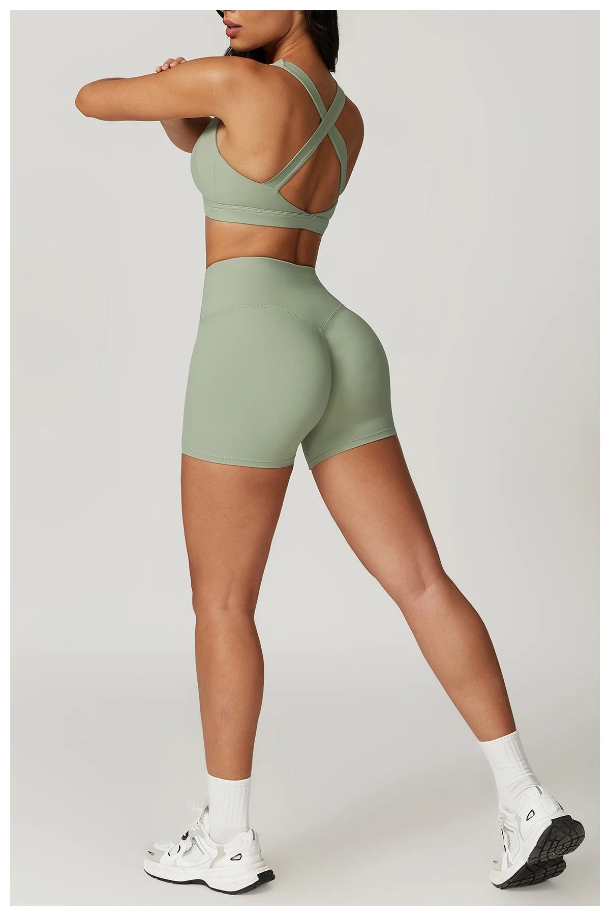 Fresca Fabulous | X-Back Active Bra + Shorts Matching Set