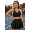 Match Maiden Set in Black: Sport-BH und A-Linien Skort