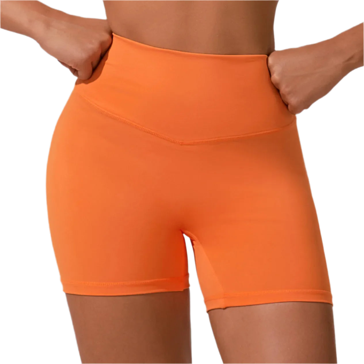 Xooie Fit Women's Active Shorts in Bright Orange for Comfort and Flexibility During Workouts