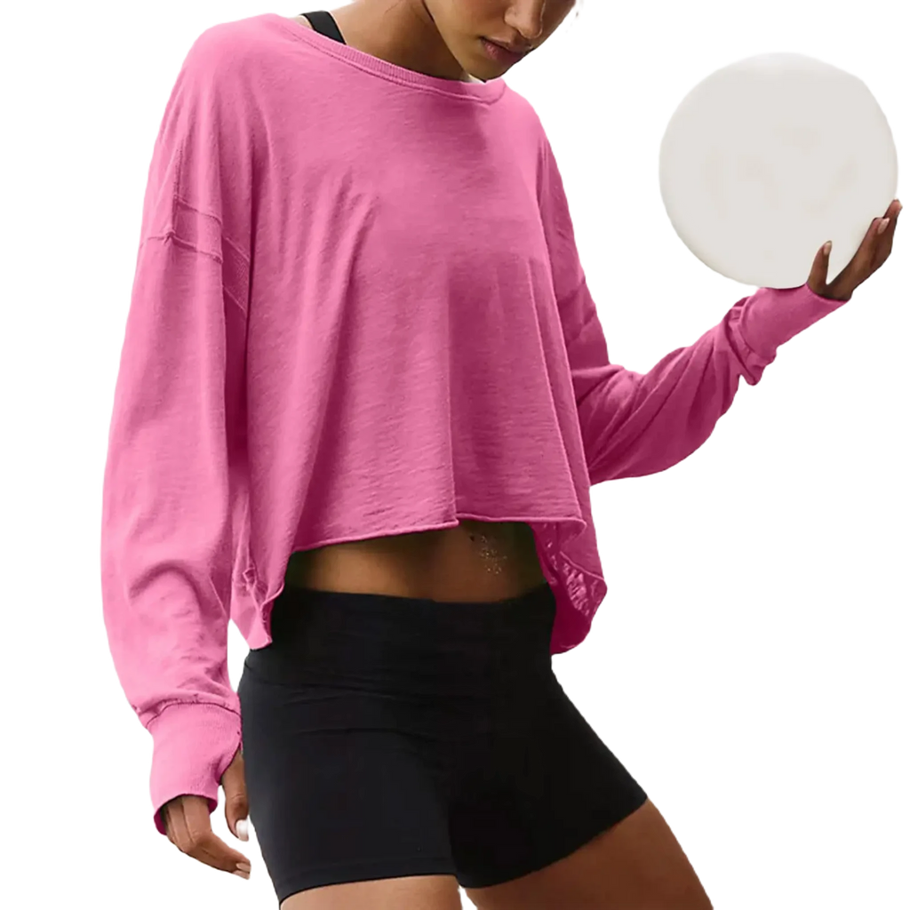 Xooie Fit women's backless workout top in vibrant pink for stylish gym sessions