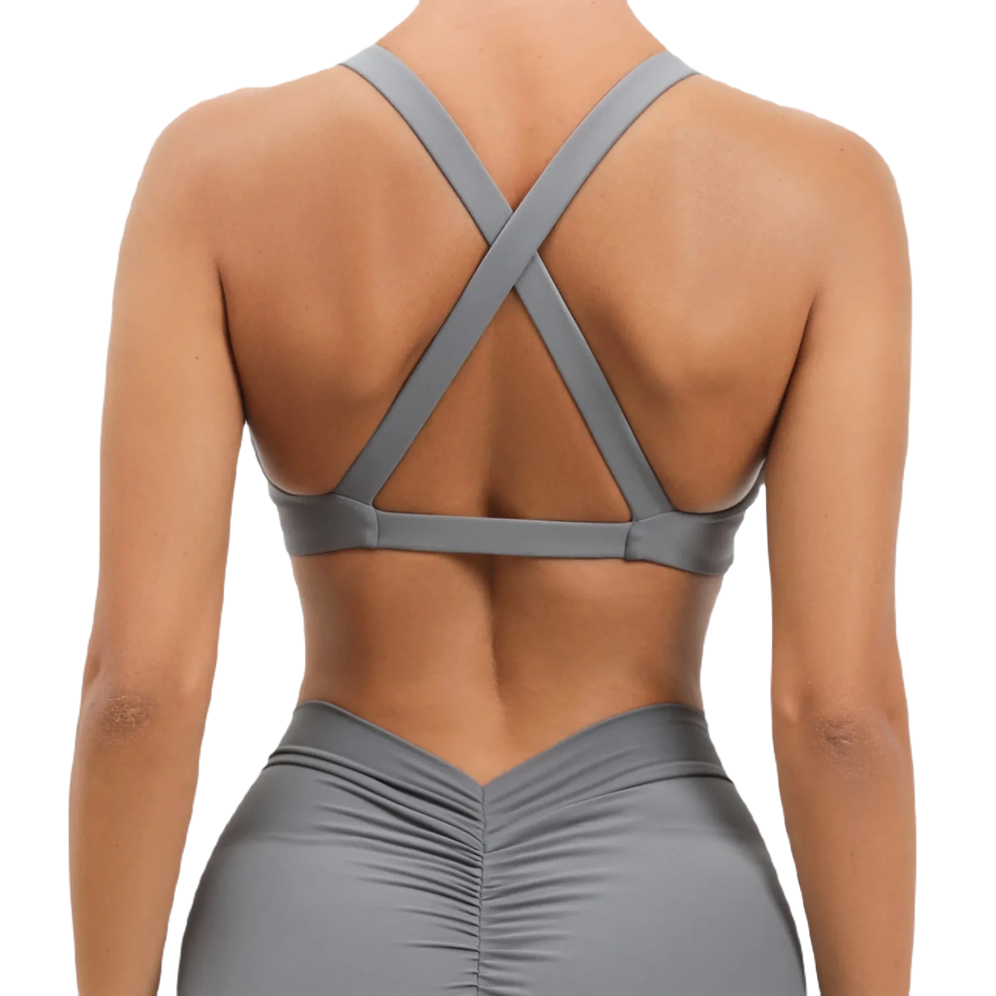 Xooie Fit women's fitness bralette with a twist bra design for stylish and supportive workouts