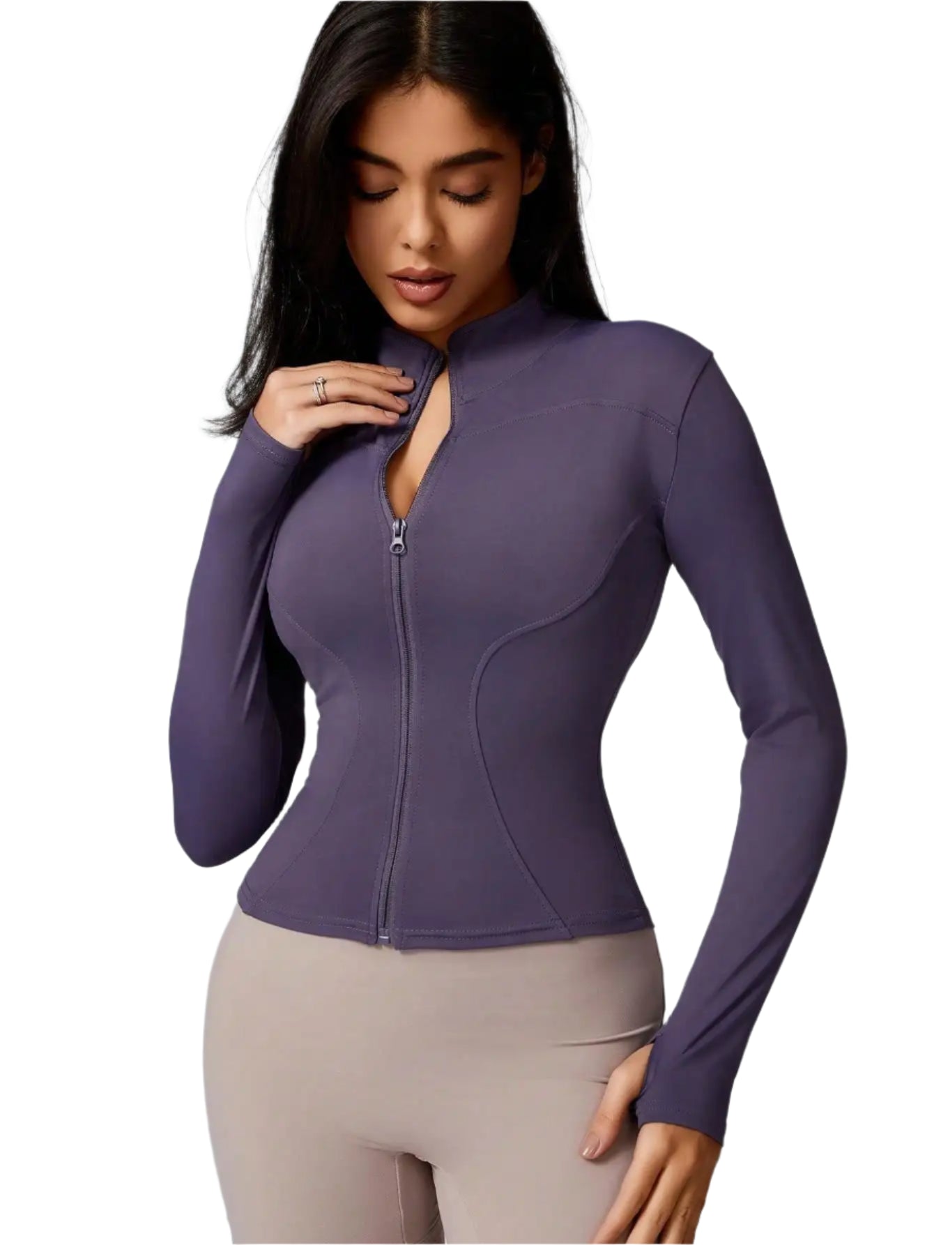 Xooie Fit women's sports jacket zipper designed for comfort and performance during workouts
