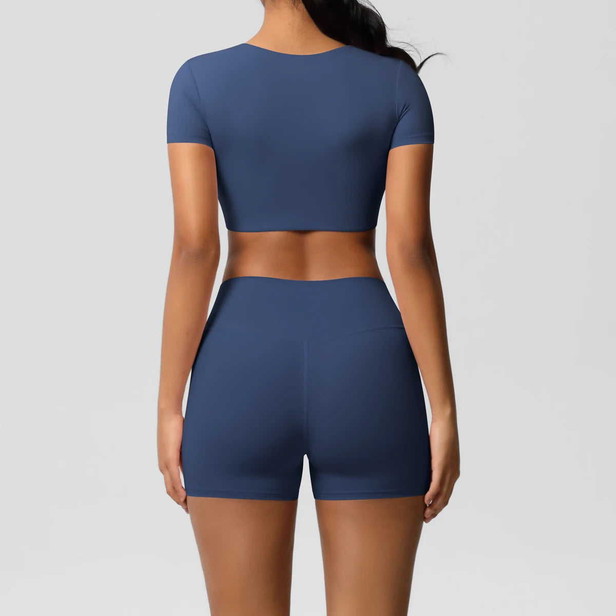 Body Tea | Fitted Crop Top + Active Shorts Set