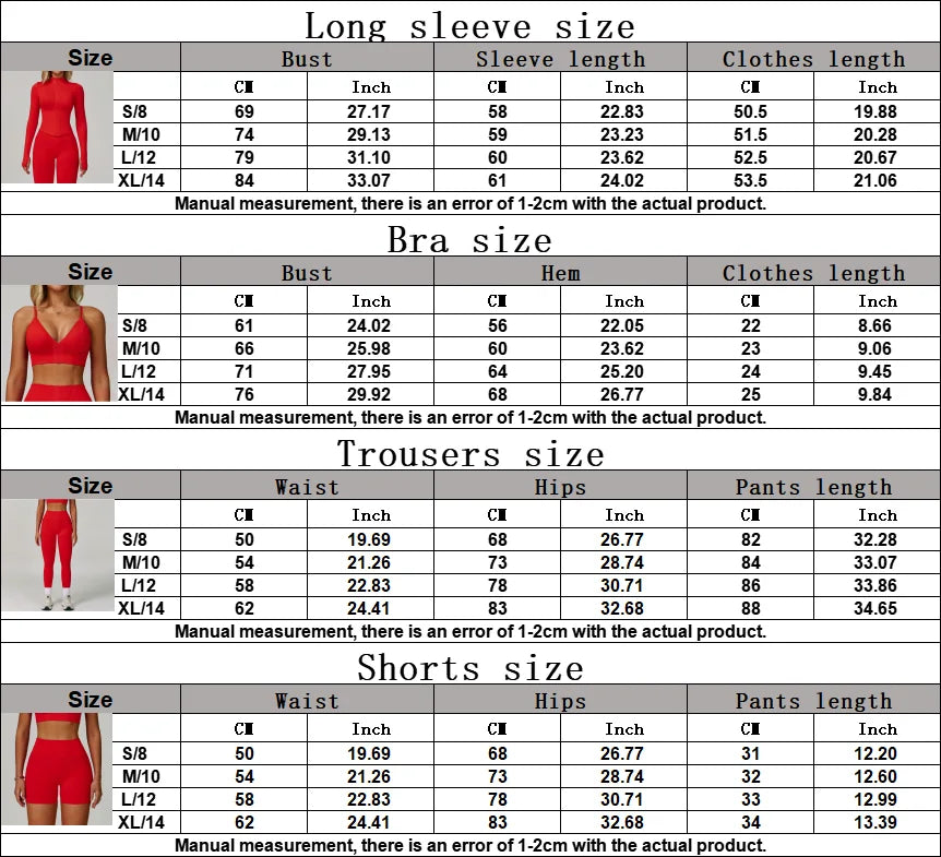 Xooie Fit women's workout set sports bra and shorts in red, featuring comfortable and stylish activewear