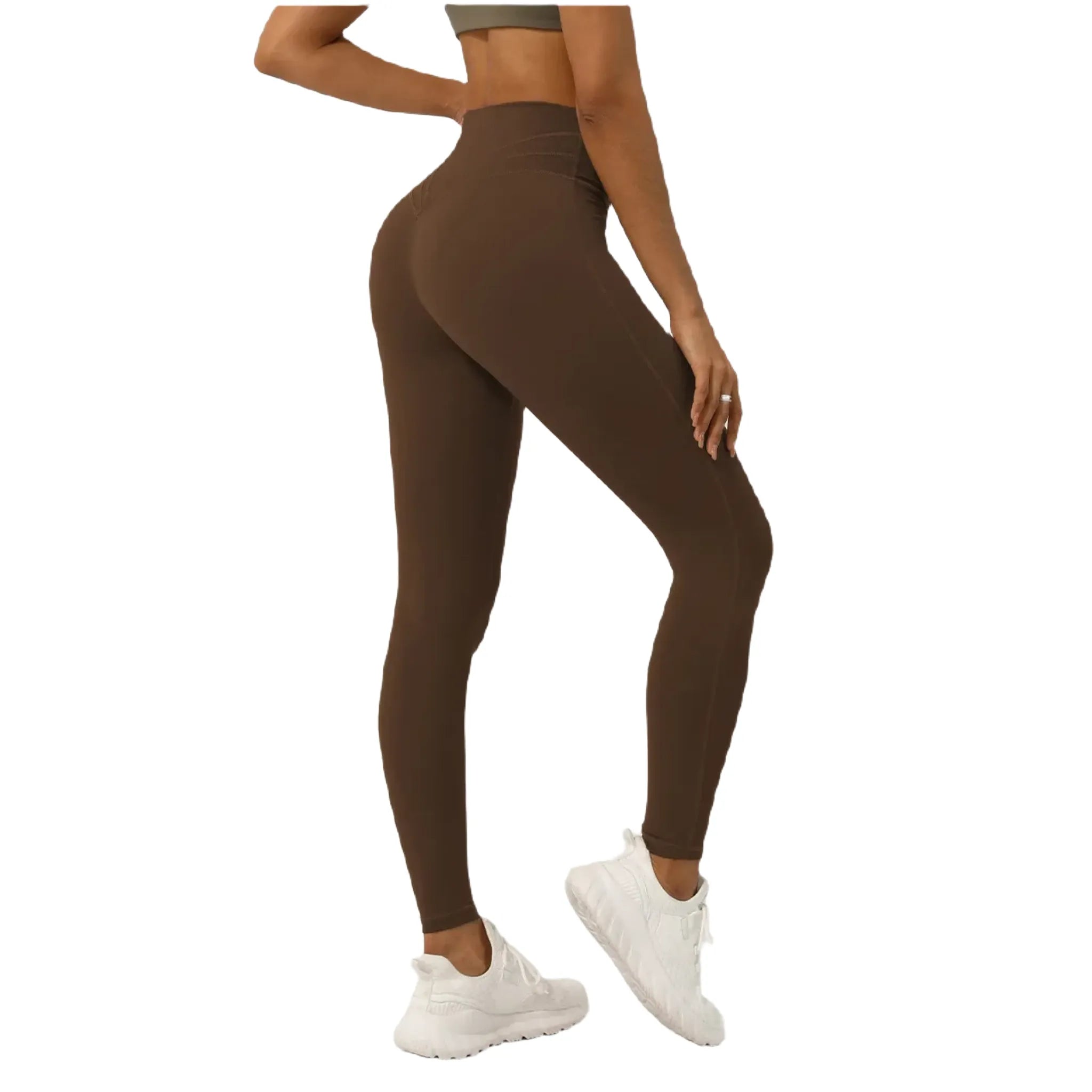 Xooie Fit Women’s Yoga Pants Online in Brown High-Waisted Style for Comfort and Flexibility