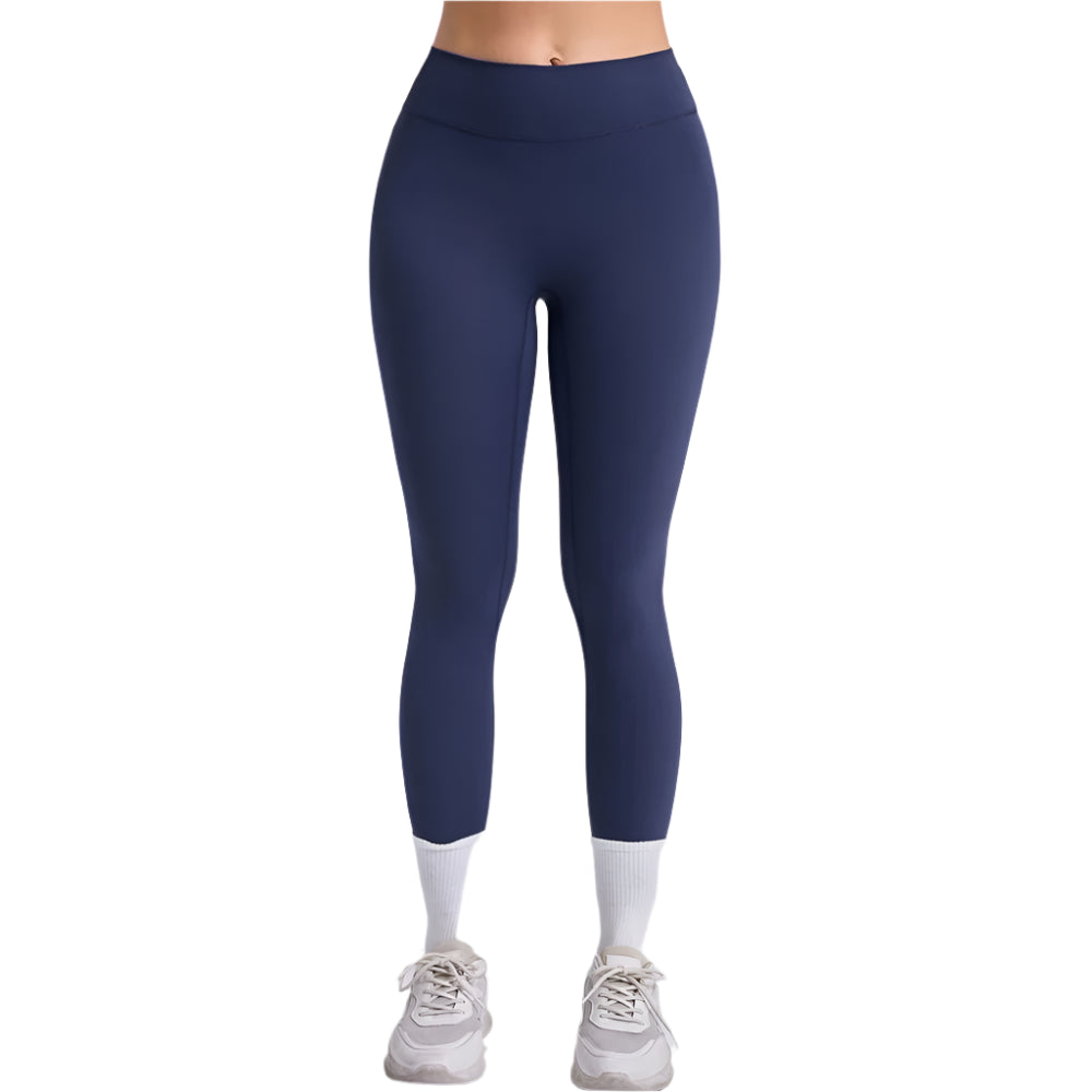 Xooie Fit High-Waisted Workout Leggings in Navy for Comfortable Exercise and Training