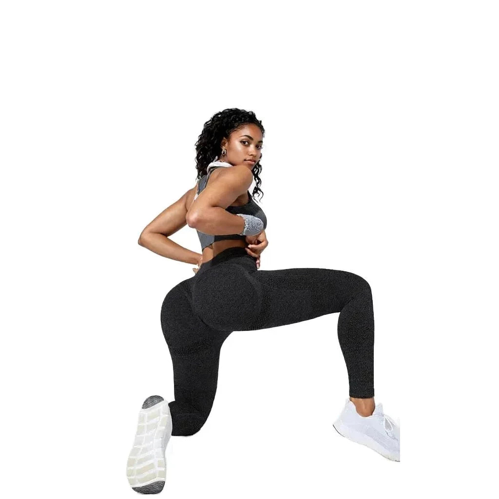Xooie Fit high-performance active leggings in black, designed for comfort and flexibility during workouts