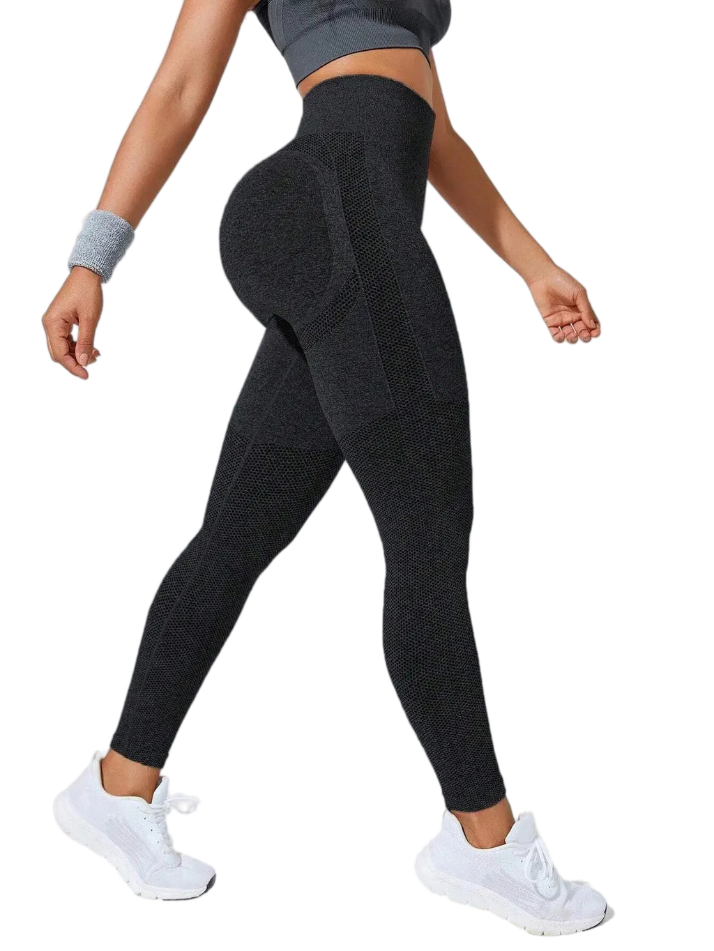 Xooie Fit high-performance active leggings in black, designed for comfort and style during workouts