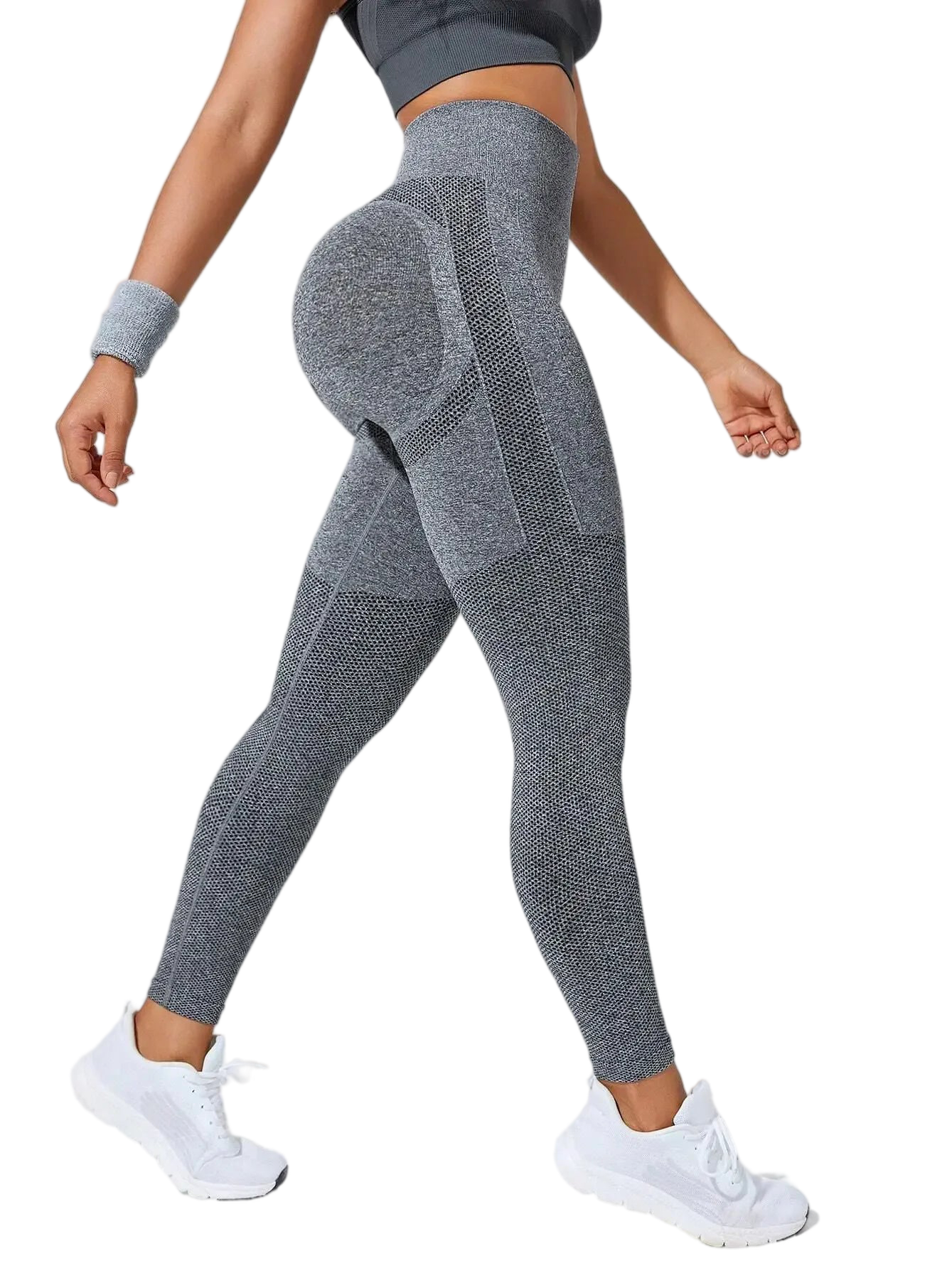 Xooie Fit high-performance active leggings in gray with a stylish design for workouts and fitness activities
