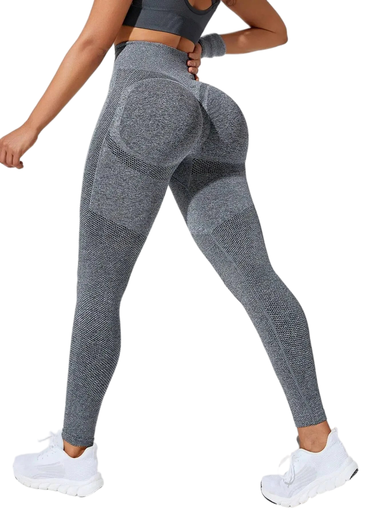 Xooie Fit high-performance active leggings in gray designed for comfort and flexibility during workouts