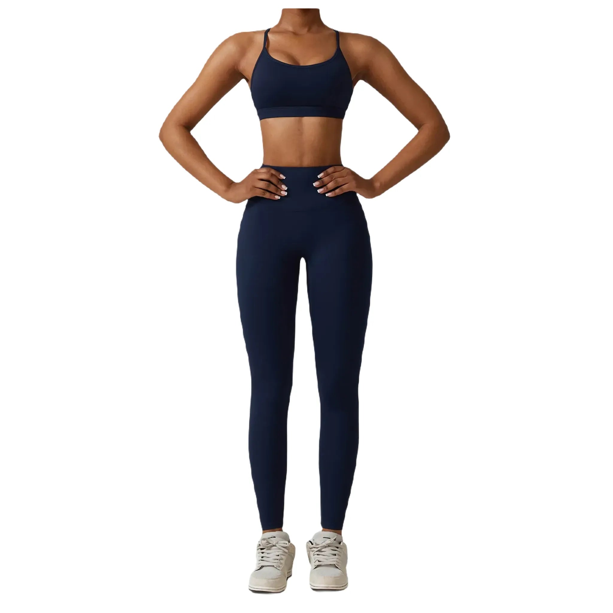 Xooie Fit women's active bra in navy color offers comfort and support for workouts