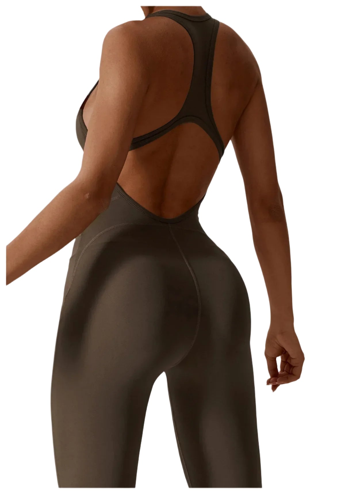 Xooie Fit women's fitness jumpsuit with a stylish back design for workout comfort and support